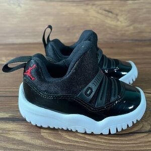 Jordan 11 Retro “Little Flex” Crib Booties Shoes Size 3C